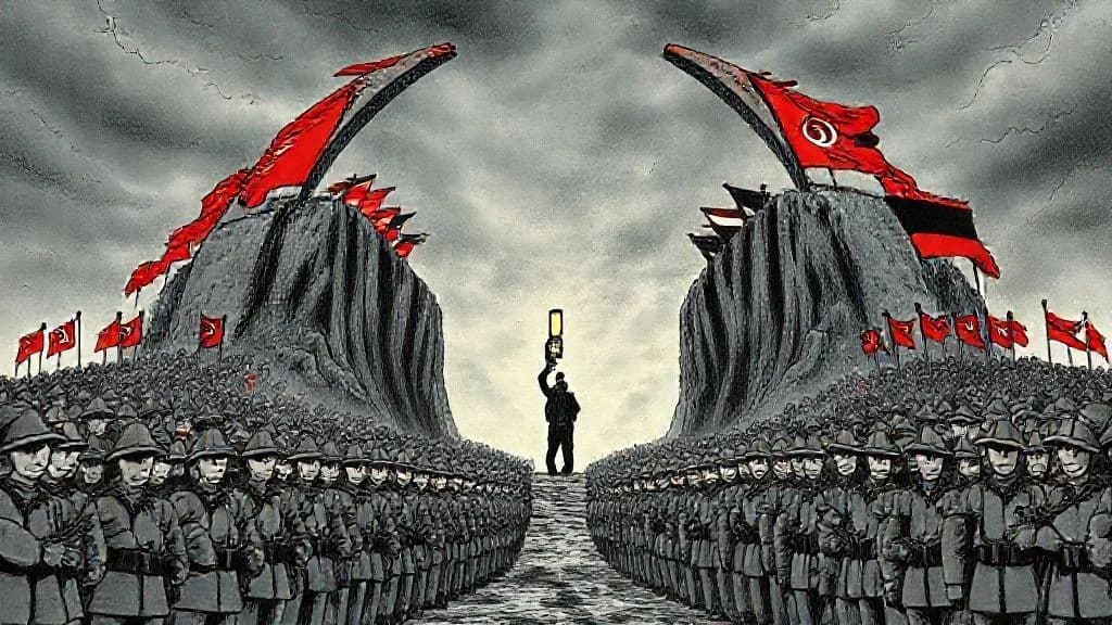 Illustration : Autoritarisme gauche droite meme combat