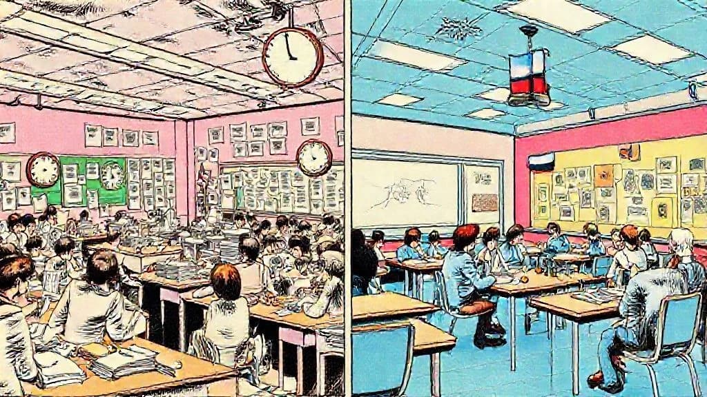 Illustration : Ecole francaise comparaison internationale