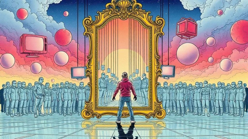 Illustration : Miroir pensee