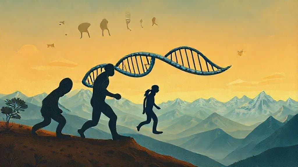 Illustration : Origines de lhomme ce que dit la genetique