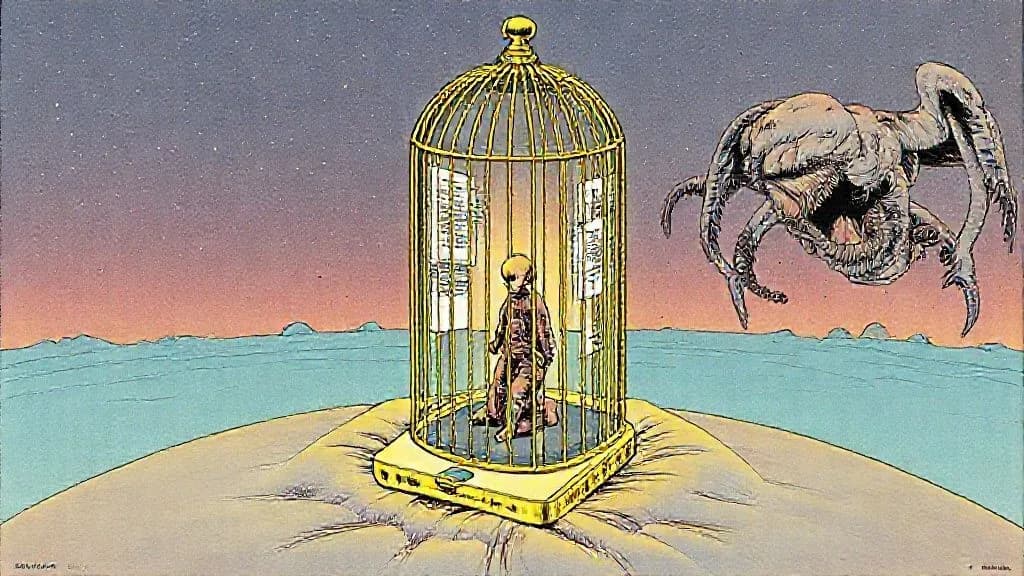 Illustration : Societe moderne fabrique mal etre