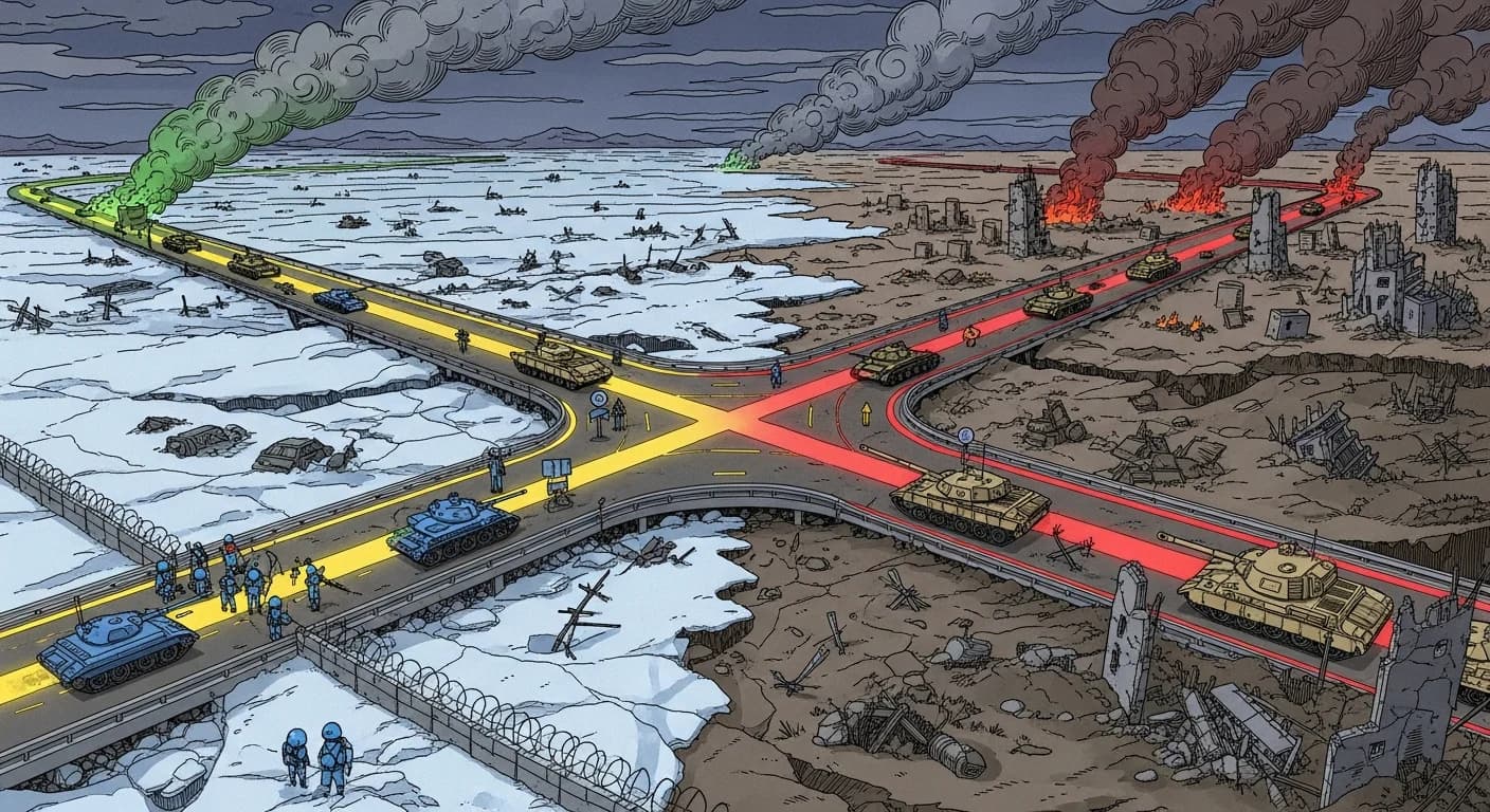 Illustration : Ukraine 2026 quatre scenarios consequences france